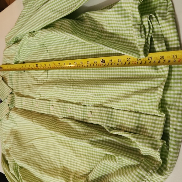 PGA Tour Shirt Button Down Men's Green Checkered Shirt Size XXL Long Sleeve - Picture 8 of 11
